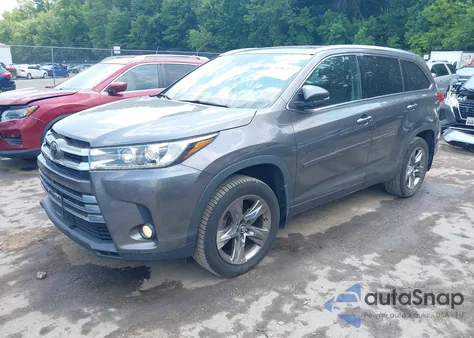 2018 Toyota Highlander Limited Platinum from USA, damaged, VIN 5TDDZRFH5JS498672